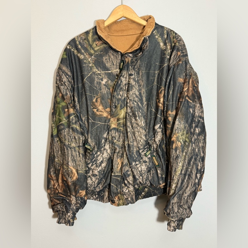 Vintage Remington Reversible Tan & Camo Hunting Jacket | XL - Picture 2 of 8